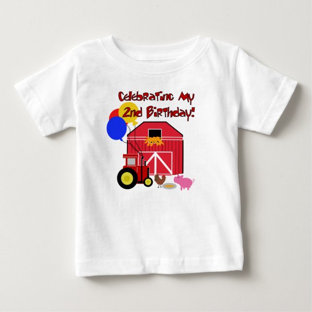 T-shirt Pour Bébé Cultivez le 2ème anniversaire (Devant)