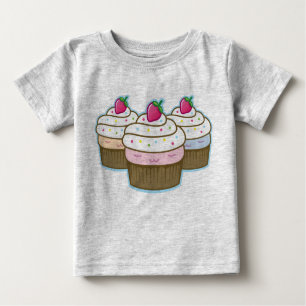 T-shirt Pour Bébé cupcake