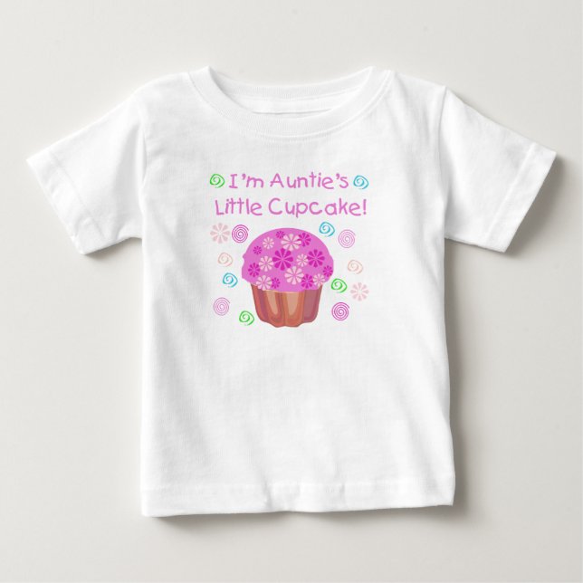 T-shirt Pour Bébé Cupcake de Tante (Devant)