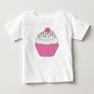 T-shirt Pour Bébé Cupcake rose