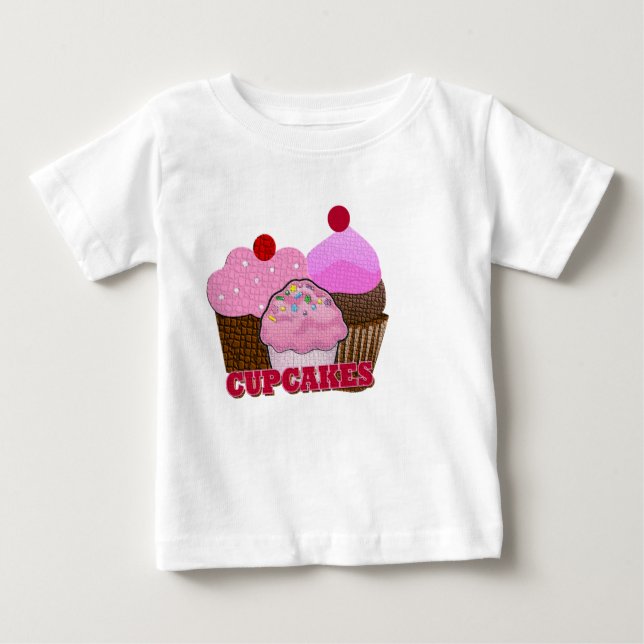 T-shirt Pour Bébé cupcakes (Devant)
