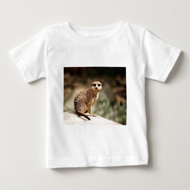 T-shirt Pour Bébé Curieux (Devant)