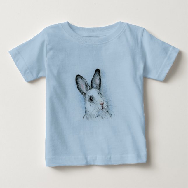 T-shirt Pour Bébé Curieux (Devant)