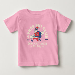 T-shirt Pour Bébé Custom Family Friends Group Ski Trier Snowboard