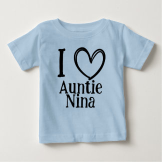 T-shirt Pour Bébé Custom "I ❤️ My (Name)" Infant/Toddler Tee