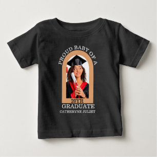 T-shirt Pour Bébé Custom Modern Arch Photo fière graduation bébé