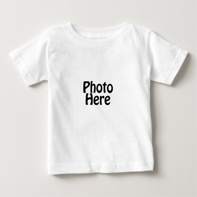T-shirt Pour Bébé Customisé Avec Votre Photo Favorite (Devant)