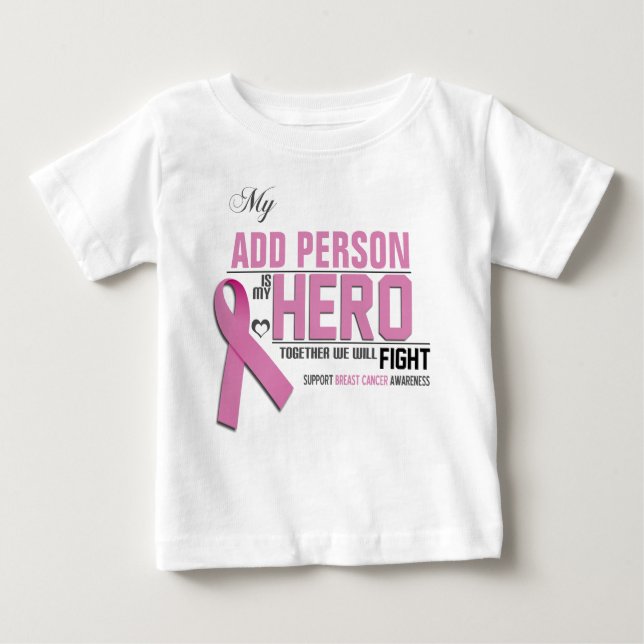 T-shirt Pour Bébé Customisez MA chemise de bébé de HÉROS :  Cancer (Devant)