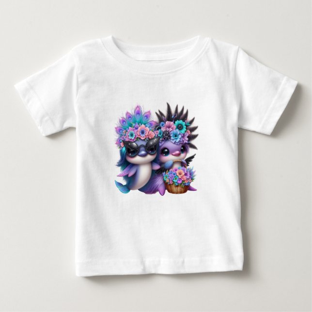 T-shirt Pour Bébé Cute (Devant)
