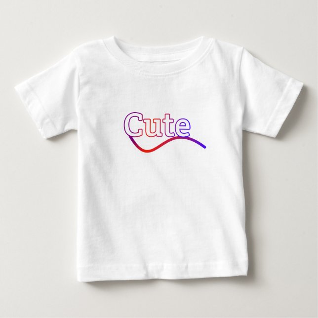 T-shirt Pour Bébé Cute (Devant)