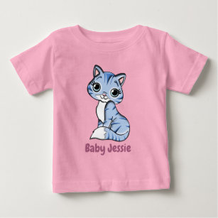 T-shirt Pour Bébé Cute adorable chat et Seal Cub Graphic
