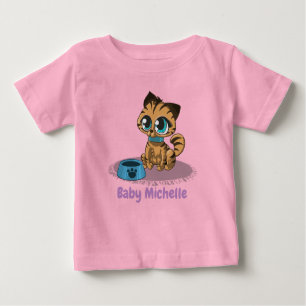 T-shirt Pour Bébé Cute adorable Kitten et Panda Cub Graphic