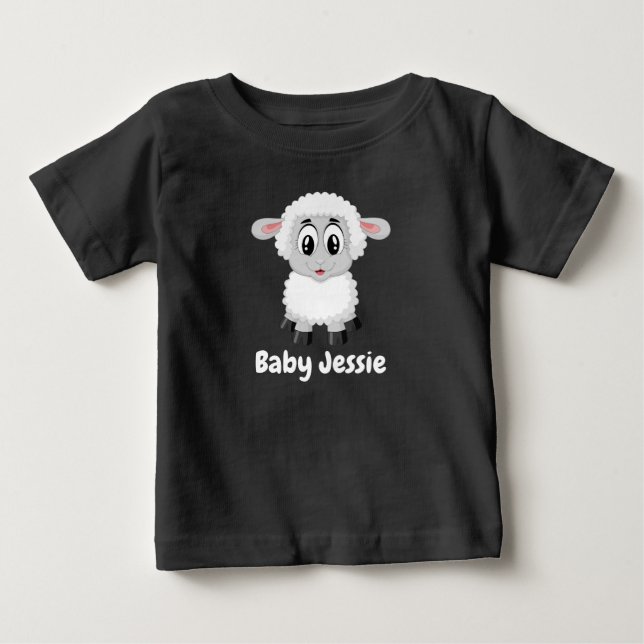 T-shirt Pour Bébé Cute Adorable Mouton et Seal Cub Graphique (Devant)