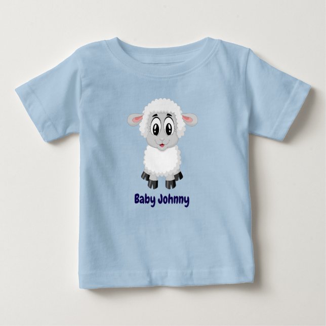 T-shirt Pour Bébé Cute Adorable Mouton et Seal Cub Graphique (Devant)
