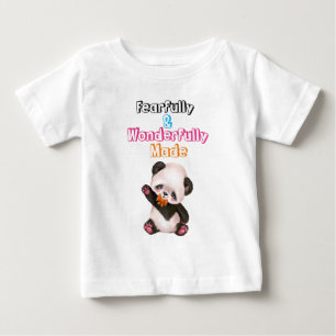 T-shirt Pour Bébé Cute Avec Peur Et Merveilleusement Fait