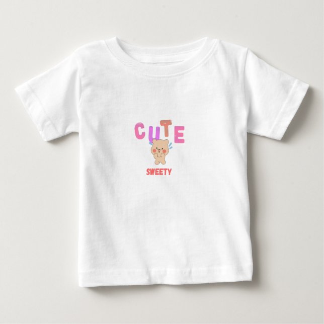 T-shirt Pour Bébé Cute baby (Devant)