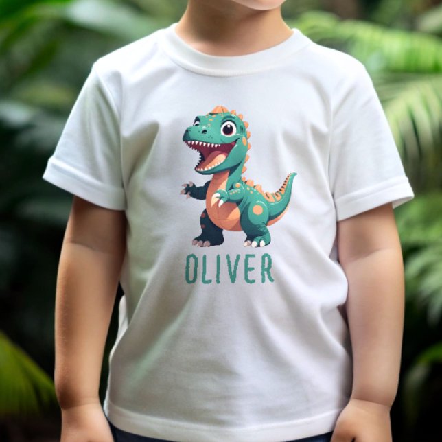 T-shirt Pour Bébé Cute Baby Dinosaur Personnalisé (Créateur téléchargé)