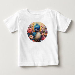 T-shirt Pour Bébé Cute Baby Peacock