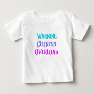T-shirt Pour Bébé Cute baby shower mignonne surcharge de la malléabi