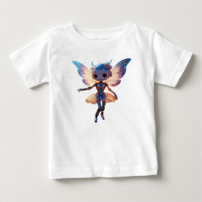 T-shirt Pour Bébé Cute Ballerina Dancing Robot Pixie (Devant)