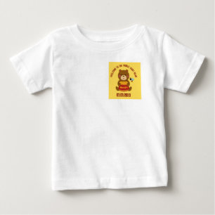 T-shirt Pour Bébé Cute Bear thème Baby shower garçon