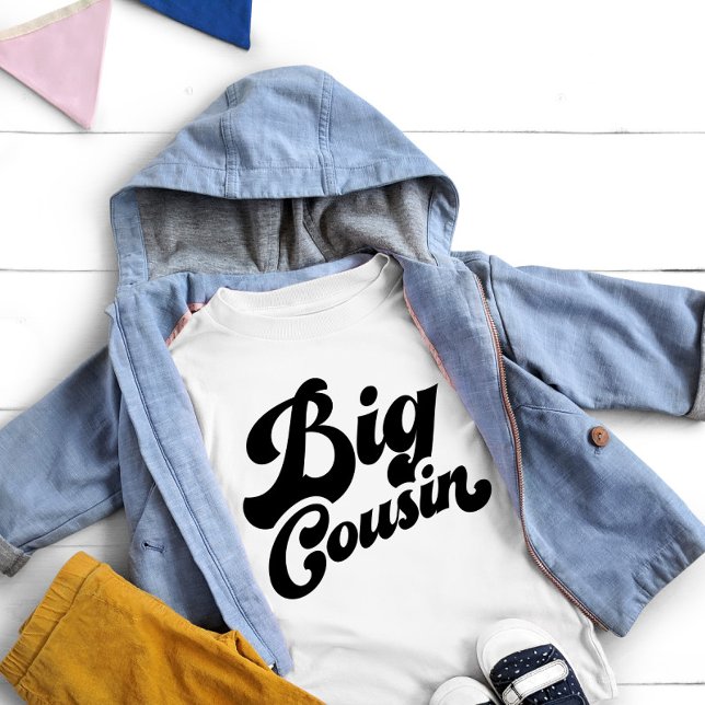 T-shirt Pour Bébé Cute Big Cousin | Famille correspondante (Créateur téléchargé)