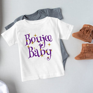 T-shirt Pour Bébé Cute Boujee Baby Purple
