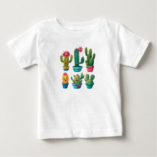 T-shirt Pour Bébé Cute Cactus