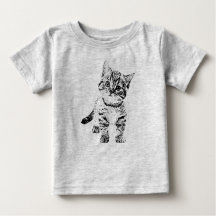 Cute chat chaton | stylo graphique noir