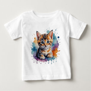 T-shirt Pour Bébé Cute chaton
