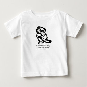 T-shirt Pour Bébé Cute Cheeky singkey - BONOBO - Afrique