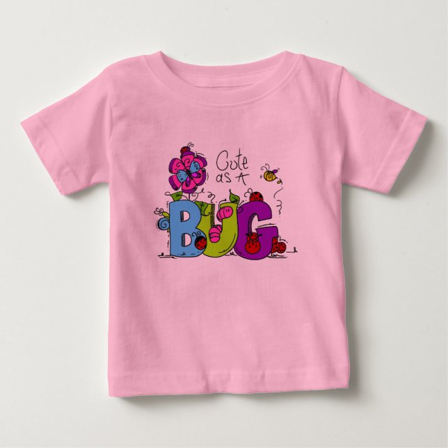 T-shirt Pour Bébé Cute comme un bug (Devant)