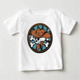 T-shirt Pour Bébé Cute crâne de Cowboy et os croisés