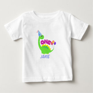 T-shirt Pour Bébé Cute Dino 1er anniversaire garçon