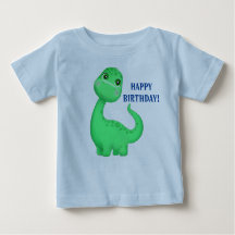 Cute Dinosaur Baby Fine Jersey Texte Changer T-Shi