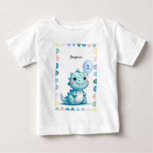 T-shirt Pour Bébé Cute Dinosaur rugir garçon Bonne fête d'anniversai
