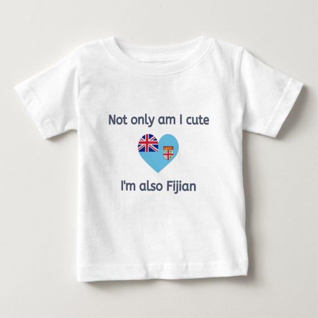 T-shirt Pour Bébé Cute et Fijian (Devant)