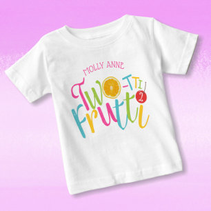 T-shirt Pour Bébé Cute Frutti à deux tti 2e Fruits d'anniversaire
