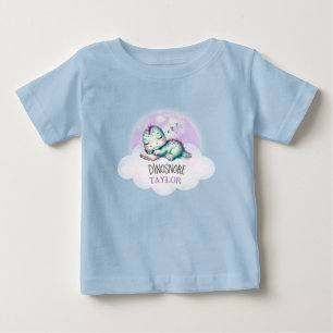 T-shirt Pour Bébé Cute Funny Dinosaur Nom personnalisé Enfants Pyjam