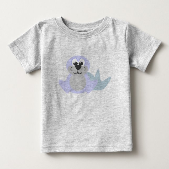 T-shirt Pour Bébé Cute Goofkins bébé phoque (Devant)