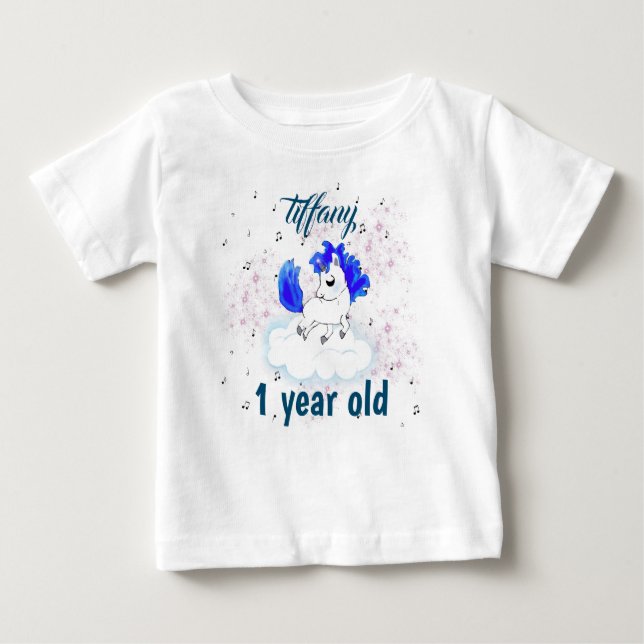 T-shirt Pour Bébé cute Happiness magic unicorn (Devant)