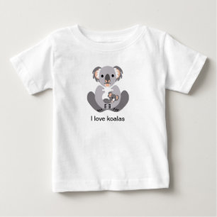 T-shirt Pour Bébé Cute I love KOALAS - Marsupial - Faune - Nature
