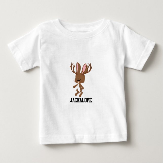 T-shirt Pour Bébé Cute Jackalope Cartoon (Devant)