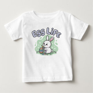 T-shirt Pour Bébé Cute Kawaii Egg Life Bunny Illustration