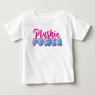 T-shirt Pour Bébé Cute Kawaii Pink Blue Plushie Power