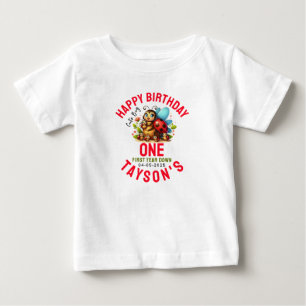 T-shirt Pour Bébé Cute Ladybug 1er anniversaire   Fête de thème de b