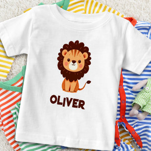 T-shirt Pour Bébé Cute Lion Cub Personnalisé