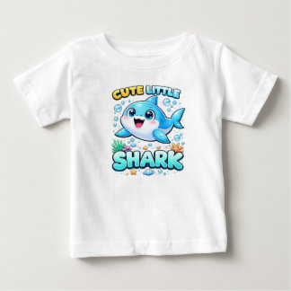 T-shirt Pour Bébé Cute Little Shark Shirt for Girls 
