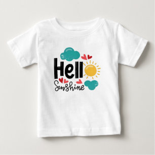T-shirt Pour Bébé Cute Main Drake Art - Hello Sunshine Text
