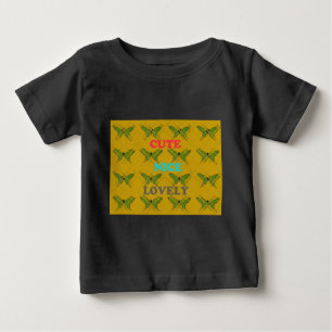 T-shirt Pour Bébé Cute Nie Beau Papillon Vintage.png